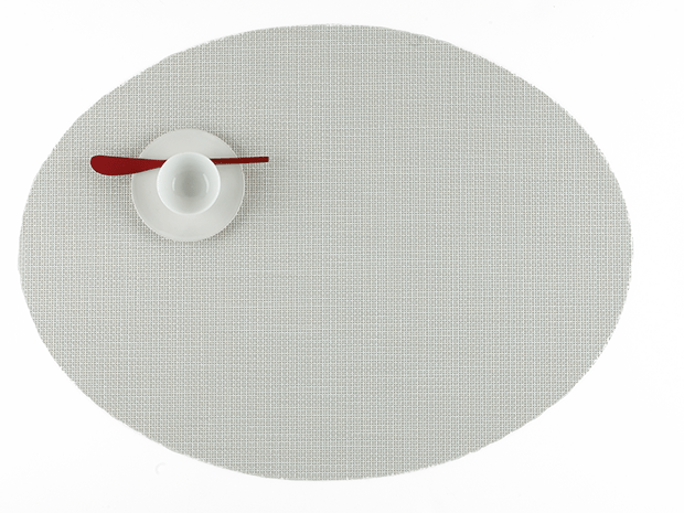 Chilewich Mini Basketweave Placemat - Sandstone - Oval