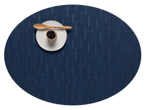 Chilewich Bamboo Placemat Oval Lapis