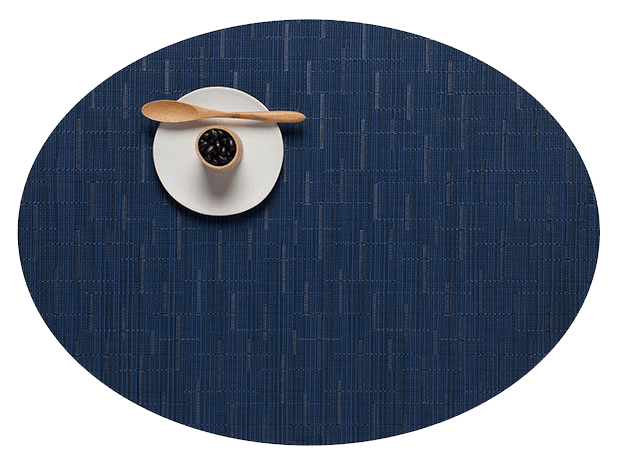 Chilewich Bamboo Placemat Oval Lapis