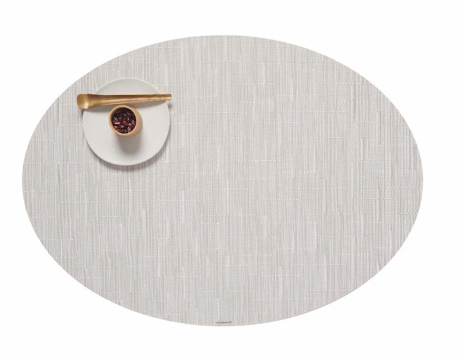 Chilewich Bamboo placements - oval - Coconut