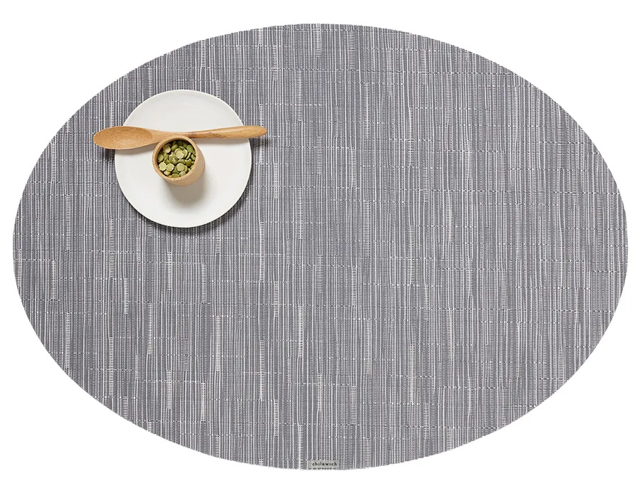 Chilewich Bamboo placements - oval - fog