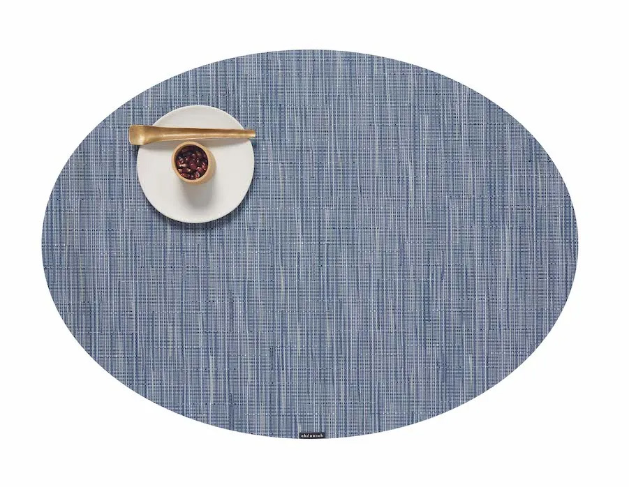 Chilewich Bamboo placements - oval - Rain