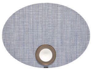 Chilewich Thatch placements - oval - Rain