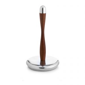 Nambe Curvo Paper Towel Holder empty