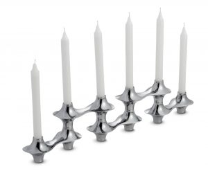 Nambe Cortina Hinged Candelabra