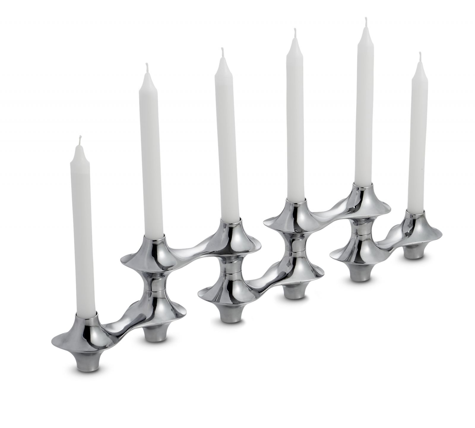 Nambe Cortina Hinged Candelabra
