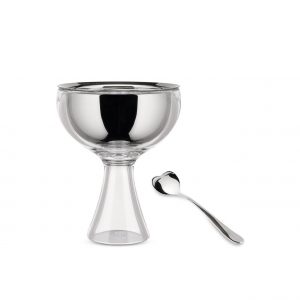 Alessi Big Love Ice Cream Bowl and Spoon Set - Ice