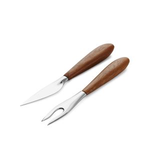 Nambe Curvo Cheese Set