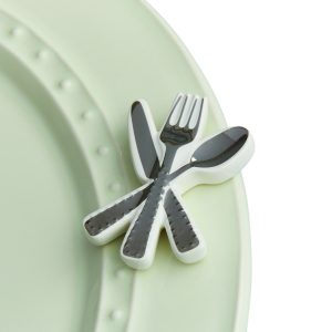Nora Fleming Mini - Bon Appetit silverware