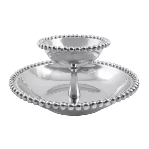 Mariposa Pearled Tiered Chip & Dip