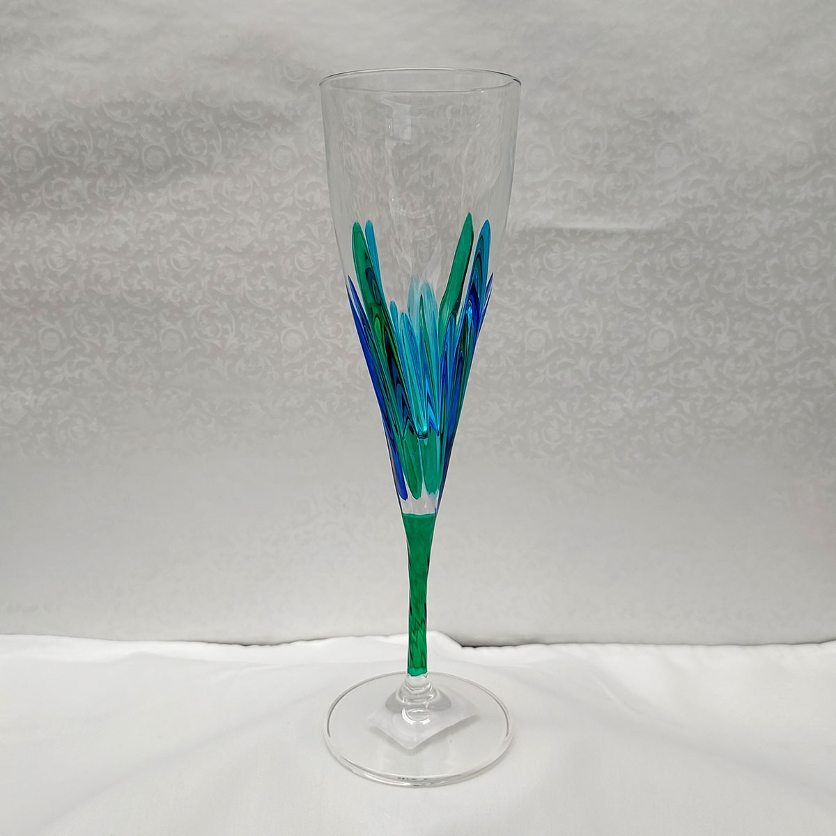 Fluente Collection Peacock Champange Flute