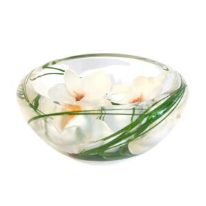Champagne Magnolia Flower Bowl - Medium