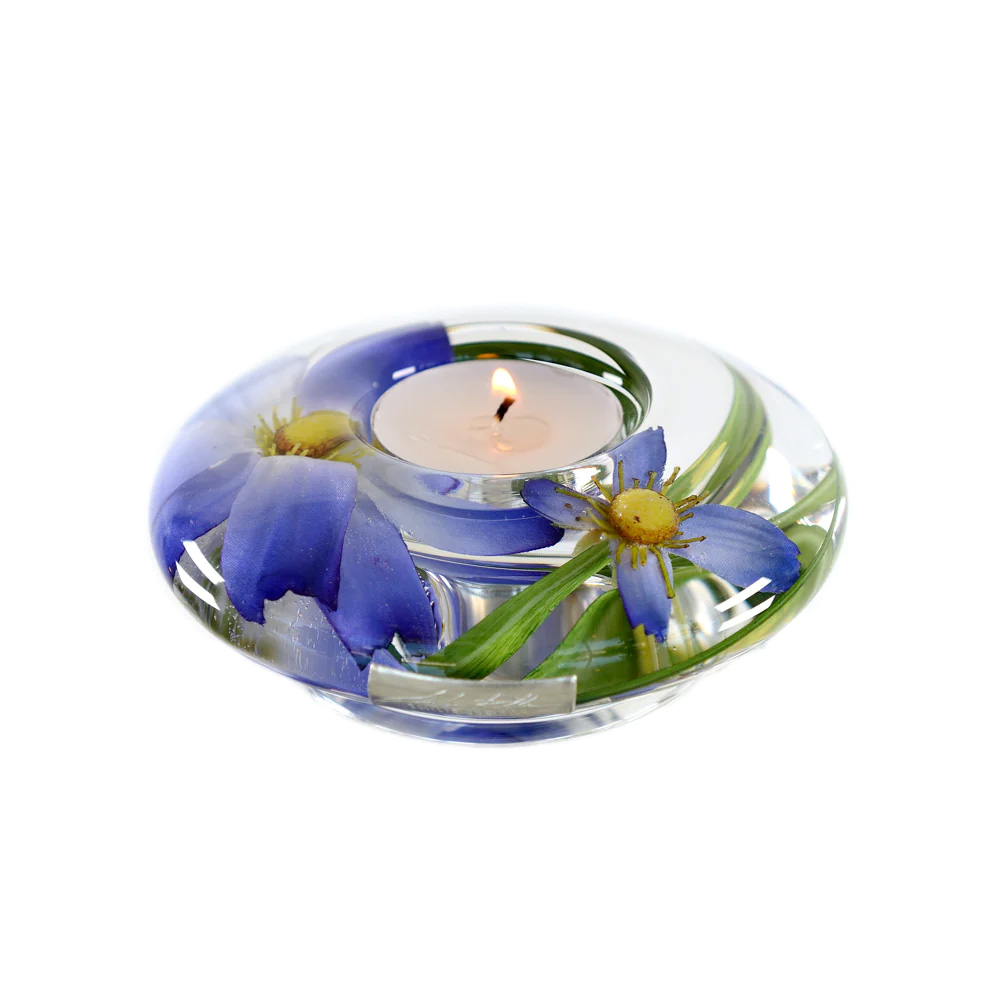 Light Blue Cosmos T-Light Disk