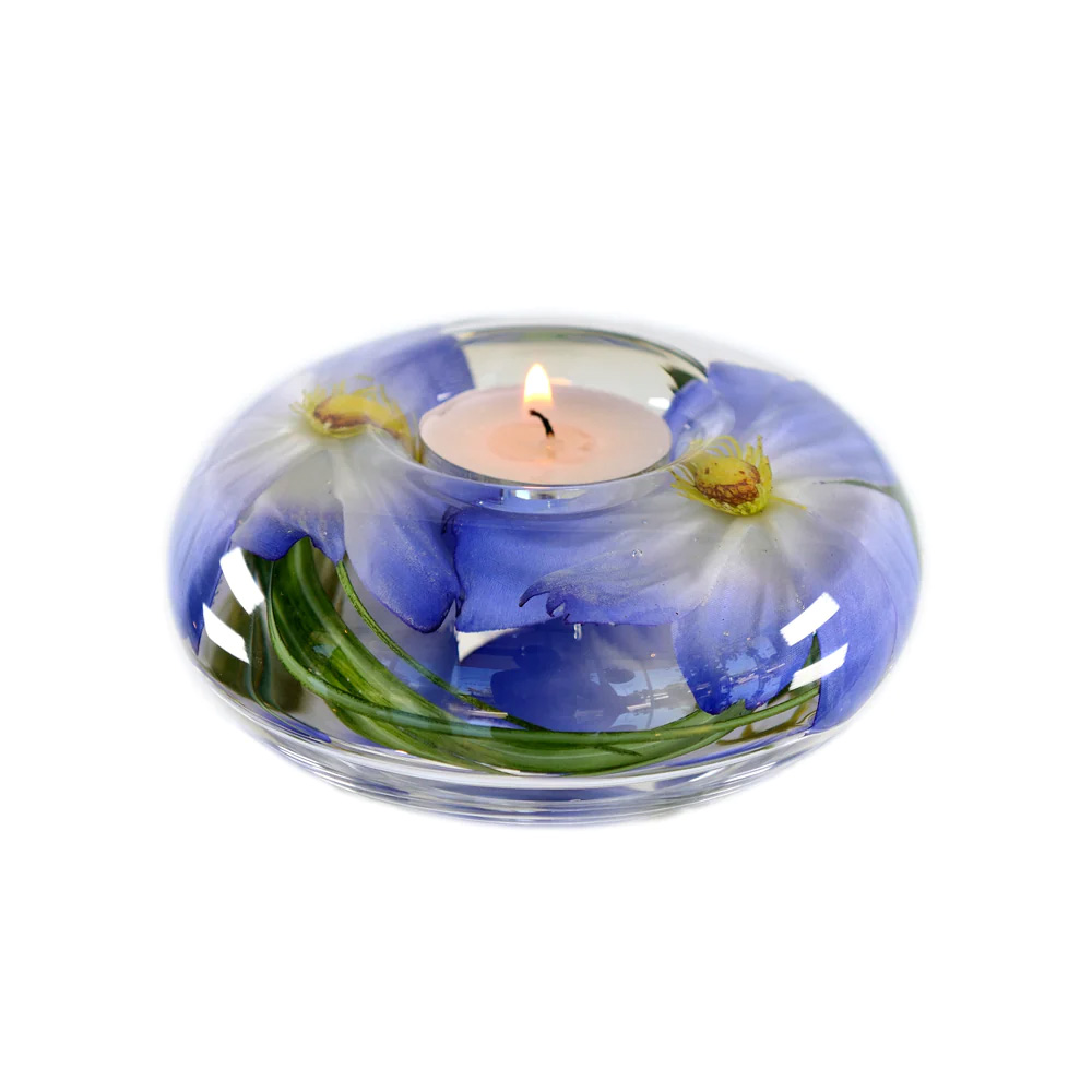 Light Blue Cosmos T-Light Medium