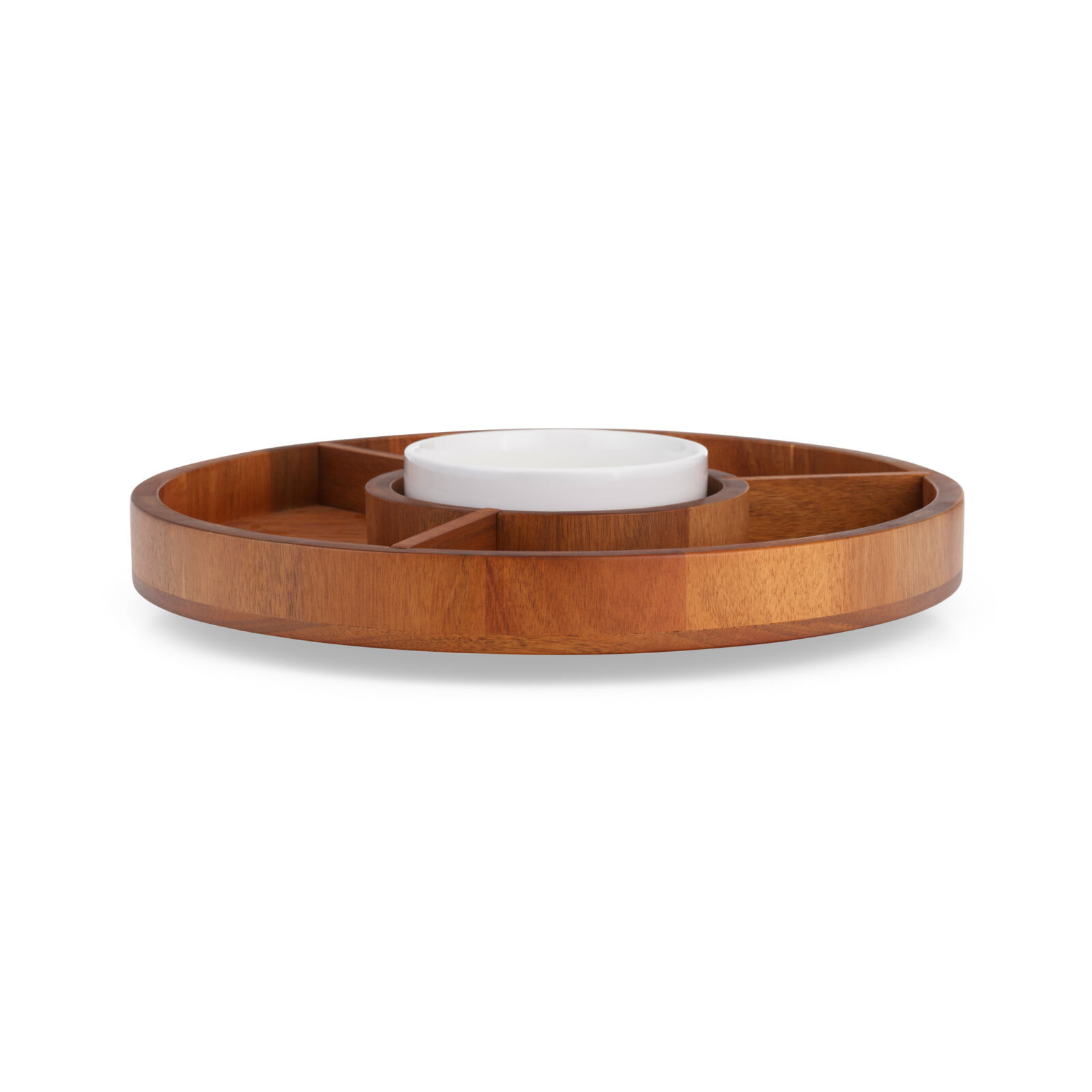 Nambe Duets Lazy Susan side view