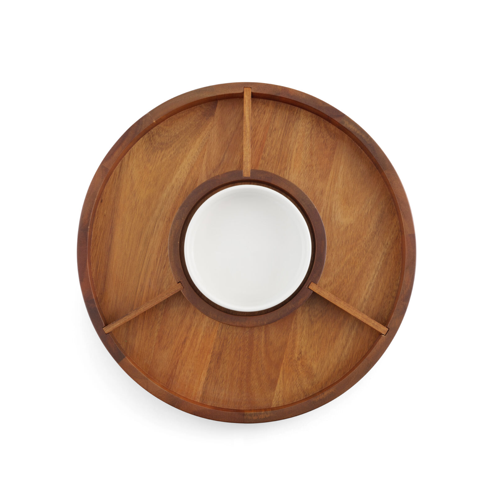 Nambe Duets Lazy Susan top view