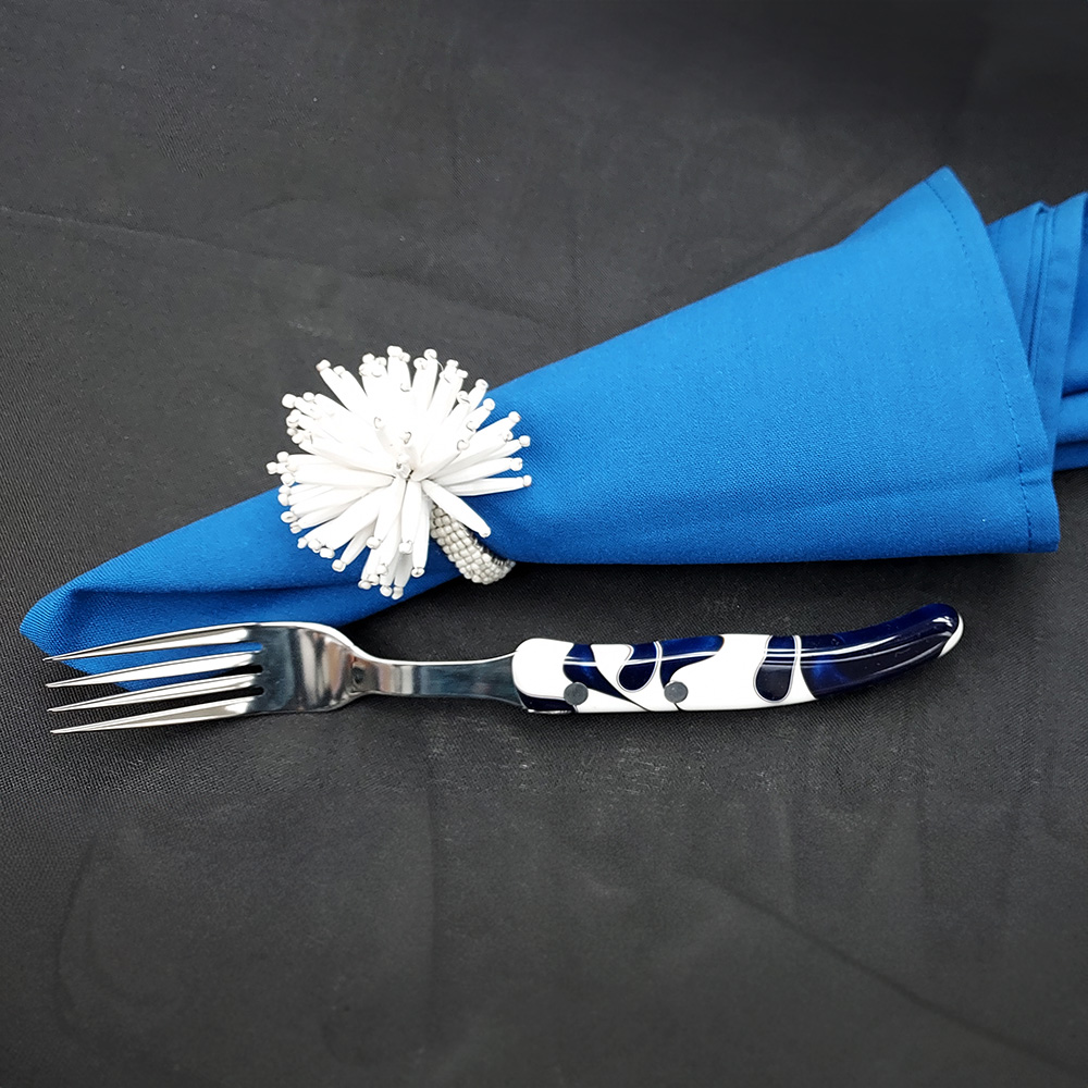 Claude Dozorme Berlingot Dinner Fork - Blue Marble