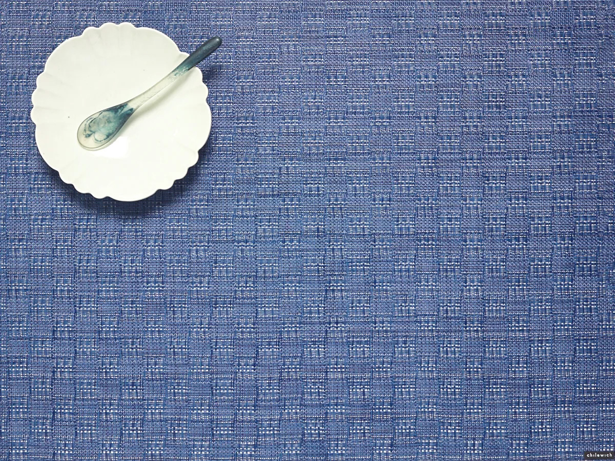 Chilewich Bayweave placements - rectangular - Blue Jean