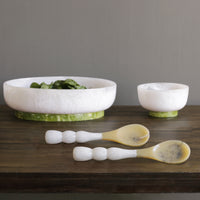 RESIN Rio Bubble Salad Servers White