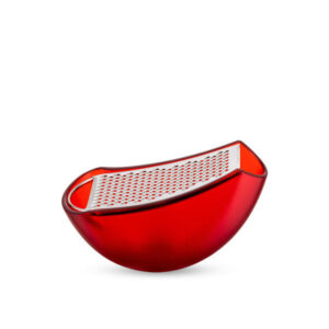 Parmenide Grater with Cheese Cellar Red