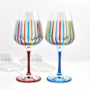 Timeless Handpainted Wine/Cocktail Glass